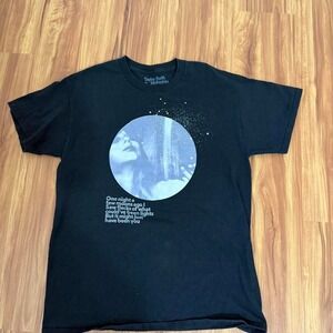 Taylor Swift  Midnights Black Tshirt Sz S  Snow On The Beach Rare Fan Collector